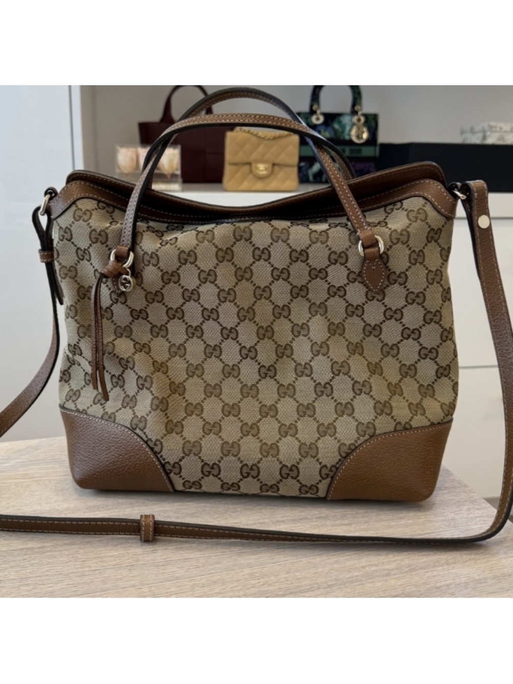 Gucci Bree e fold over satchel